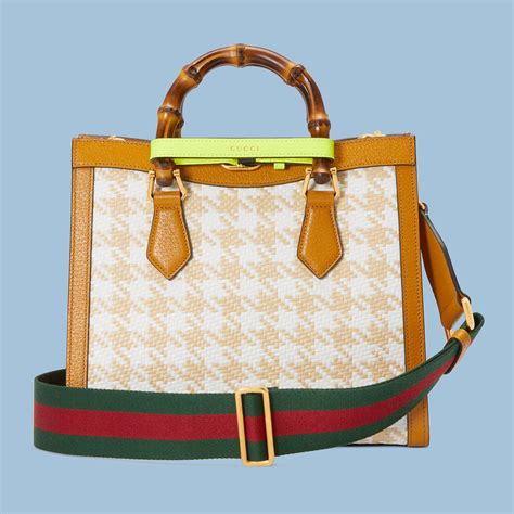 gucci houndstooth tote|Gucci Diana small houndstooth tote .